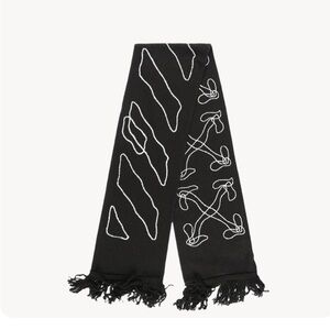 🖤🤍 Off-white abstract arrows scarf